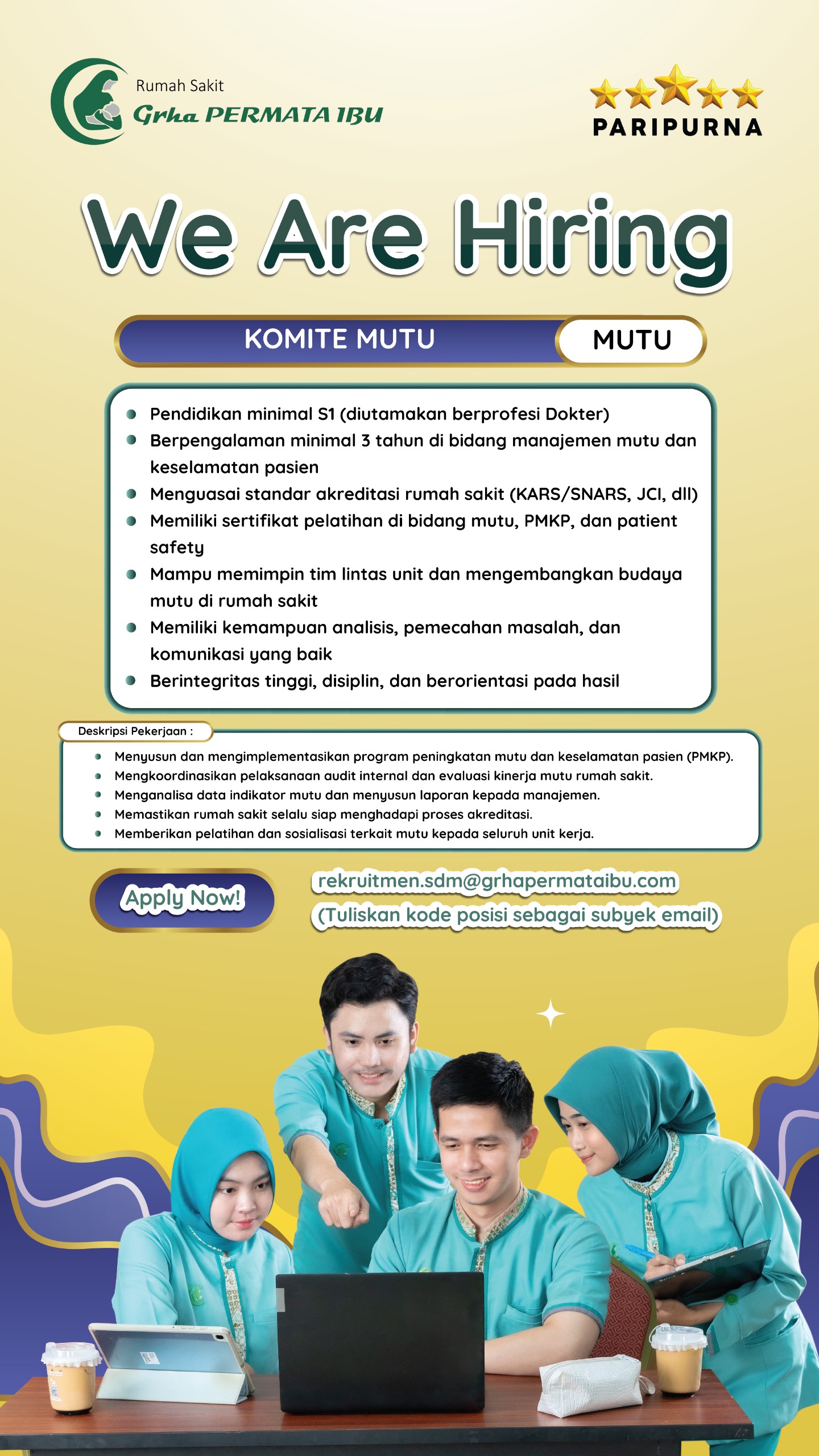 Lowongan Kerja Komite Mutu
