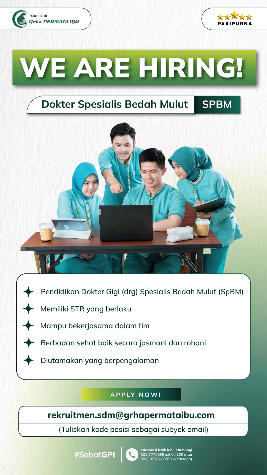 Lowongan Kerja Dokter Gigi Spesialis Bedah Mulut